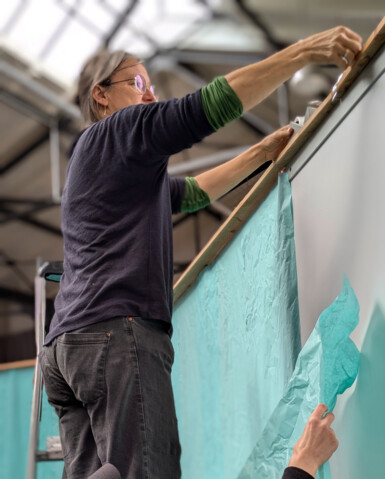 Bianca Bley, Messeaufbau Fangfrisch 2024 Bianca Bley Fangfrisch-Messe 2024